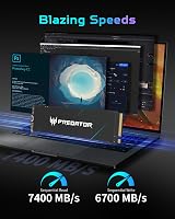 Acer Predator GM7000 2TB NVMe PCIe 4.0 M.2 SSD 7400 MB/s DRAM Cache view 2