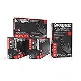 GLOVEWORKS Black Disposable Nitrile Industrial