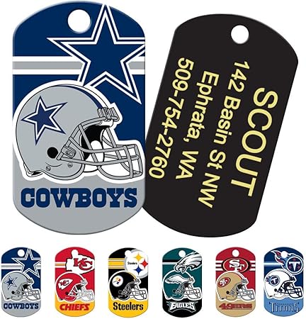 sports dog tags