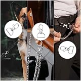 Yoicn Lth 40 PCS Silver Lobster Claw Clasps 360° Rotating Snap Hooks view 6