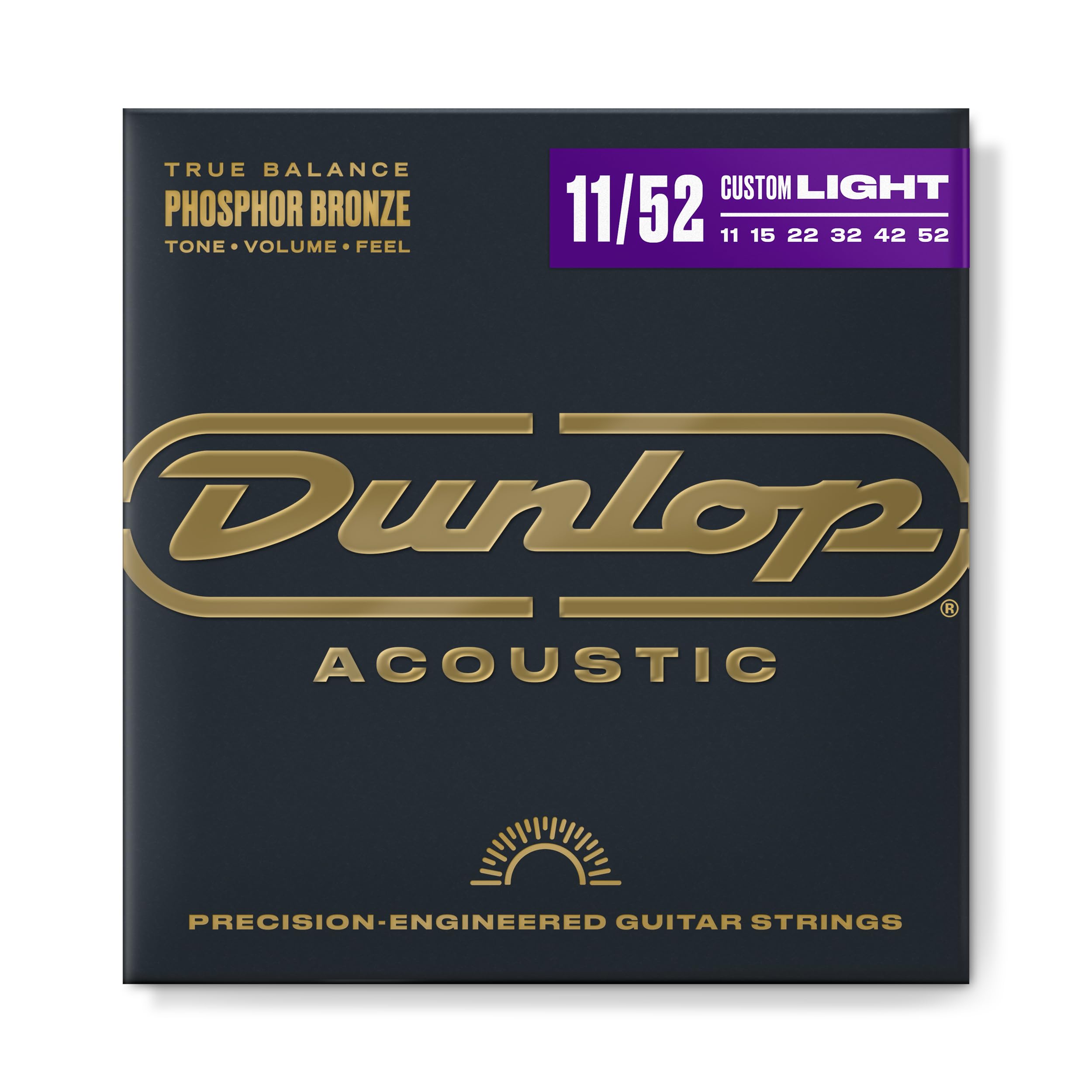 Dunlop DAP1152 Phosphor Medium Light 11-52 Acoustic Guitar Strings — image 1