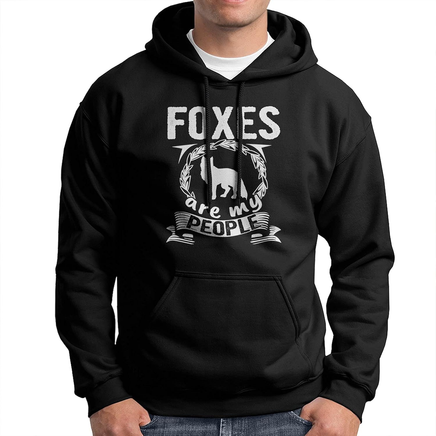 Foxes are My People Long Sleeve Sweatshirt, Cool Fox Hoodie, Fox Graphic Hoodie: Amazon.ca 