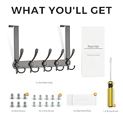 Ravinte Over The Door Hooks, 1 Pack Over The Door
