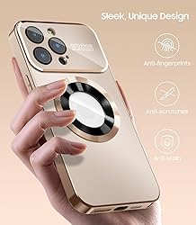 MAKAVO Magnetic for iPhone 13 Pro Case, Built-in