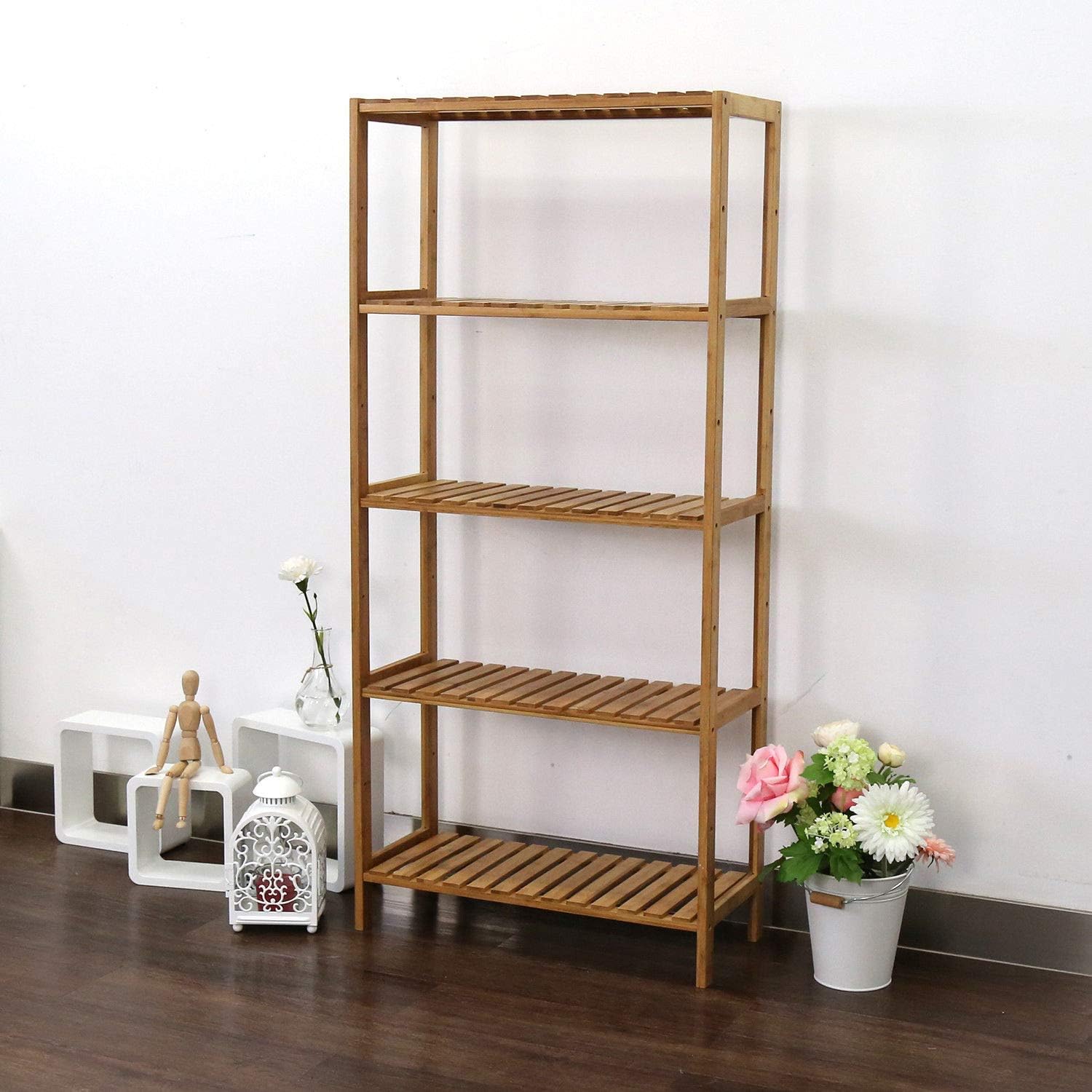 Best Bamboo 5 Tier Shoe Rack Wide