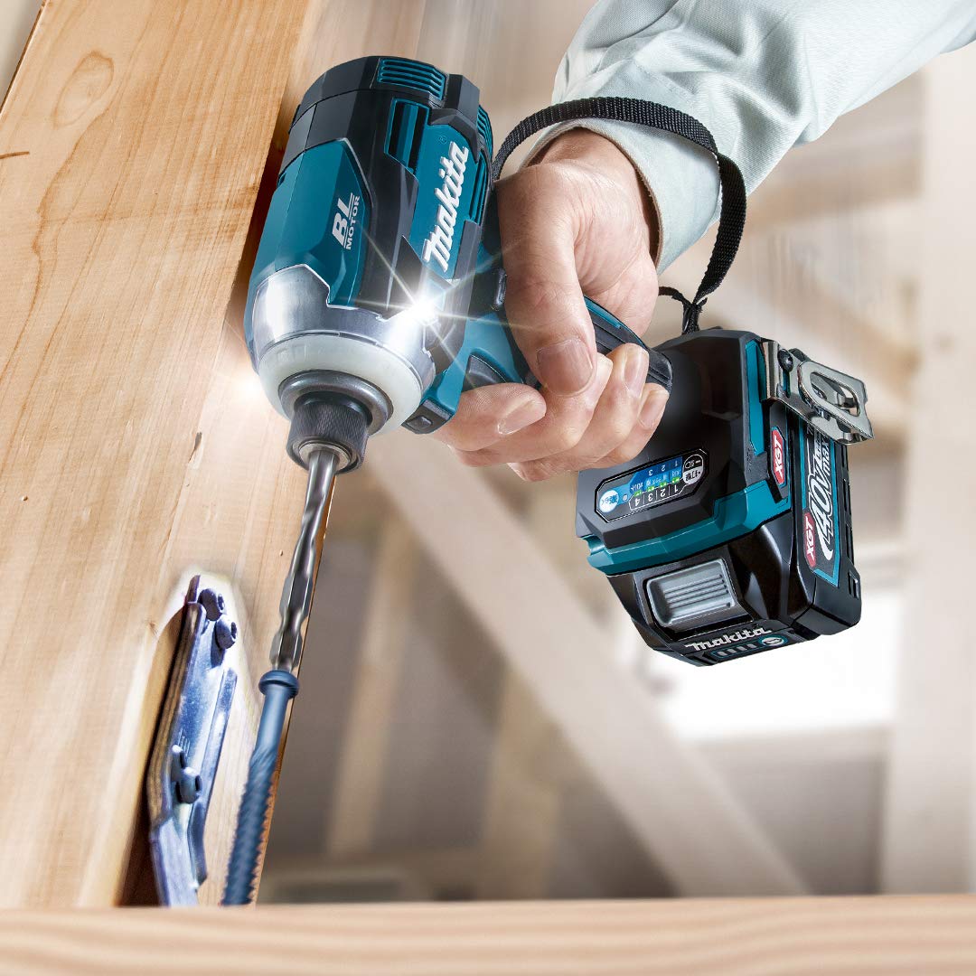 Makita TD001GZ Impact Driver 40 VmaxTD001 Blue Torque 220 Nm Battery Sold Separately