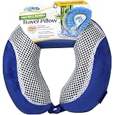 Cloudz Comfort Gel Memory Foam Travel Neck Pillow - Blue