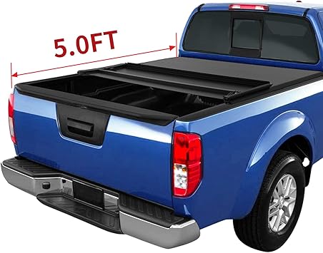 Oedro Tri Fold Truck Bed Tonneau Cover Compatible With 2005 2020 Nissan Frontier 5 Feet Bed Fleetside For Models W Or W O Utili Track System Tonneau Covers Amazon Canada
