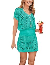 Bsubseach Women Hollow Out Beach Bathing Suit Cover