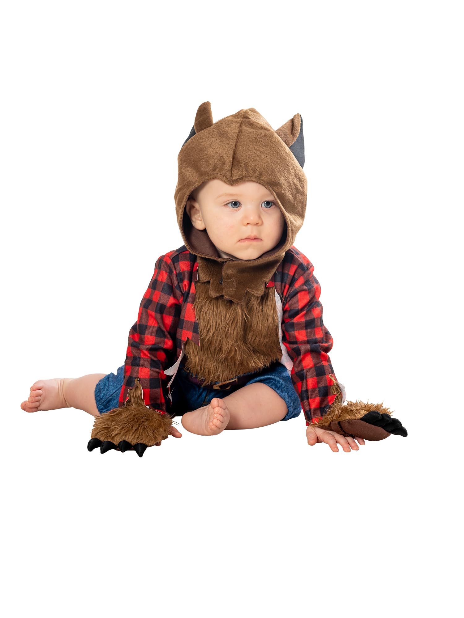 Bristol Novelty 301570 Werewolf Toddler Costume, Boys, Girls, Brown, Red, Black, Age 3-4 Years Halloween