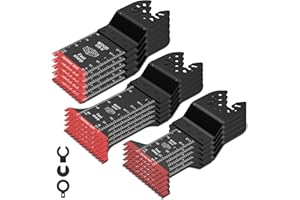 LYDODOKA 15Pcs Oscillating Saw Blade, Japanese Tooth Cr-V Multitool Cutting Saw Blade for Wood and Drywall, Universal Interfa