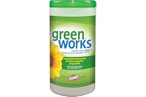 Green Works Compostable Cleaning Wipes, Original, 62 Count