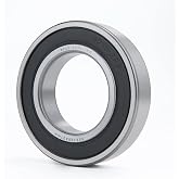 XIKE 6211-2RS Deep Groove Ball Bearing, 55x100x21mm, 1 Pack | Double sealed, pre-lubricated for high RPM, chrome steel P6, ABEC 3.
