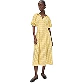 English Factory Women's Seersucker Check Midi Dress