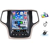 Car Radio Stereo for Jeep Grand Cherokee WK2 2014-2017: 9.7" Touch Screen Car Stereo Android 13 Upgrade with Wireless Carplay Android Auto 5GWifi Bluetooth GPS Backup Camera FM/RDS Radio