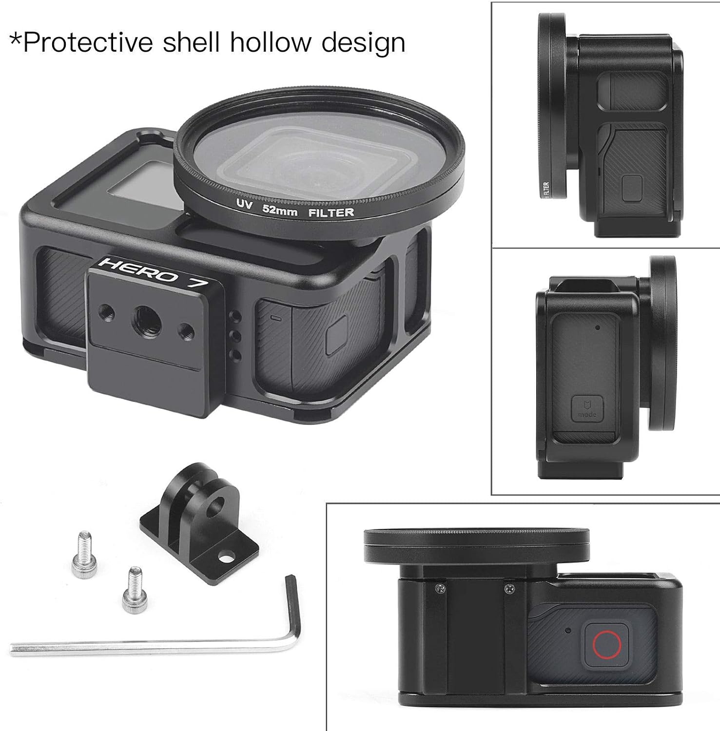 Yangers Aluminium Alloy Protective Housing Case for GoPro Hero 7 Black 6 5 Action Camera - Image 4