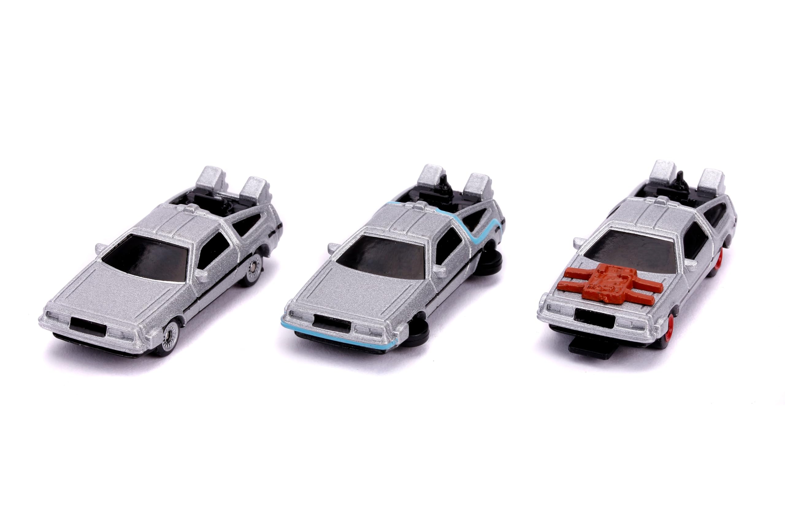 Jada JAN31583 Back to the future time machines Nano 3 Car Set