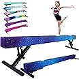 FC FUNCHEER Adjustable balane Beam for Kids - 8FT Gymnastics Beam - high and Low Floor Beam for All Gymnastic Levels-Professional Gymnastic Equipment for Home and Gym Center