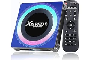 EASYTONE Android TV Box 13.0, 2024 Newest Pro-13 Android TV Box 4GB RAM 64GB ROM RK3528 Chipest 8K TV Box Support WIFI6 2.4/5.8G WiFi BT5.0 /3D /H.265 Android Smart TV Box Android