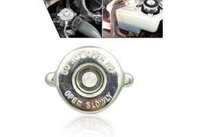 Gseigvee 1 PC Car Radiator Cap, 16PSI High Temperature and High Pressure Resistant Tightly Sealed Cooling Water Tank Cover, Engine Radiator Cap Original Replace, Compatible with Dodge Jeep (Silver)