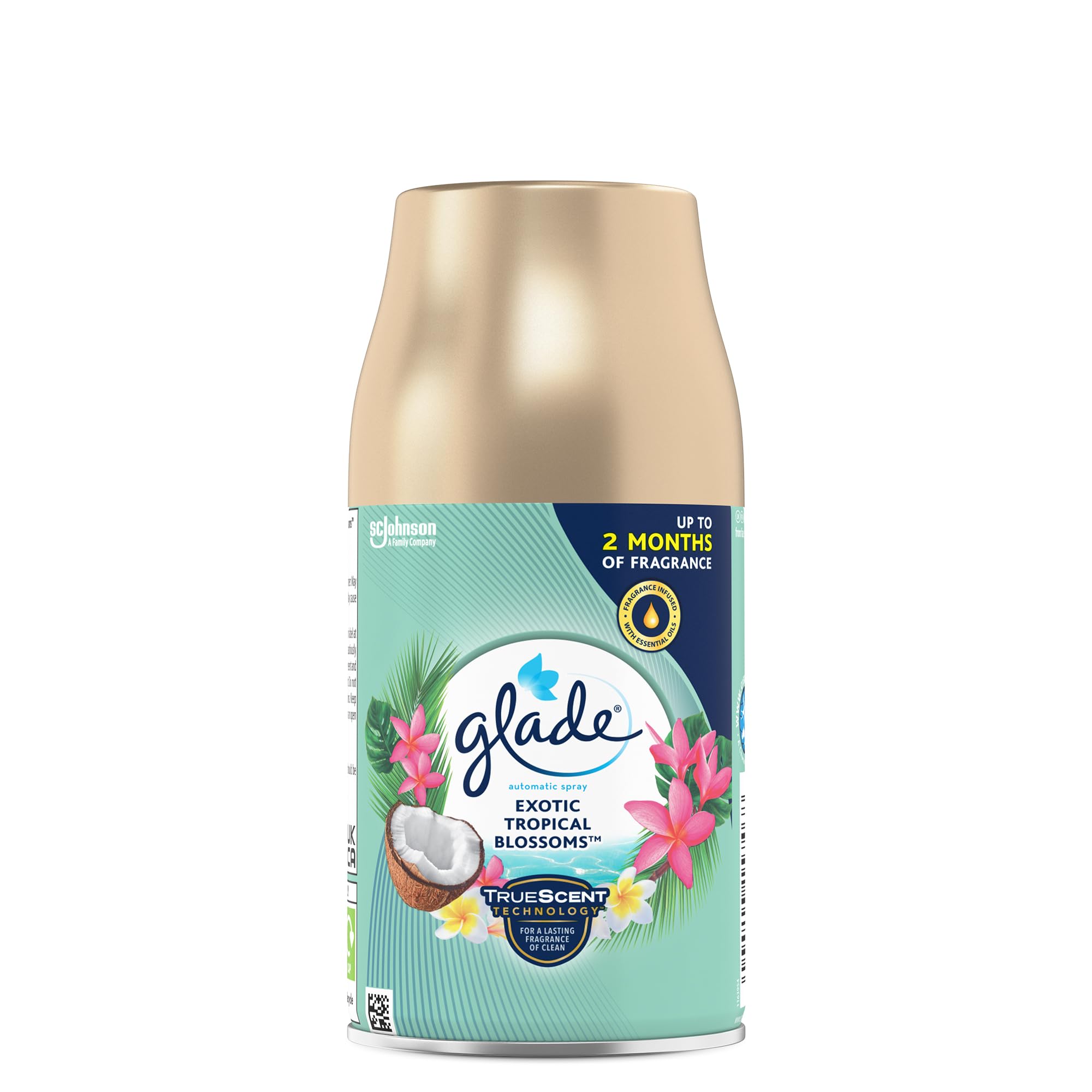 Glade Automatic Air Freshener Refills, Room Spray & Odour Eliminator, Tropical Blossoms, 269 ml