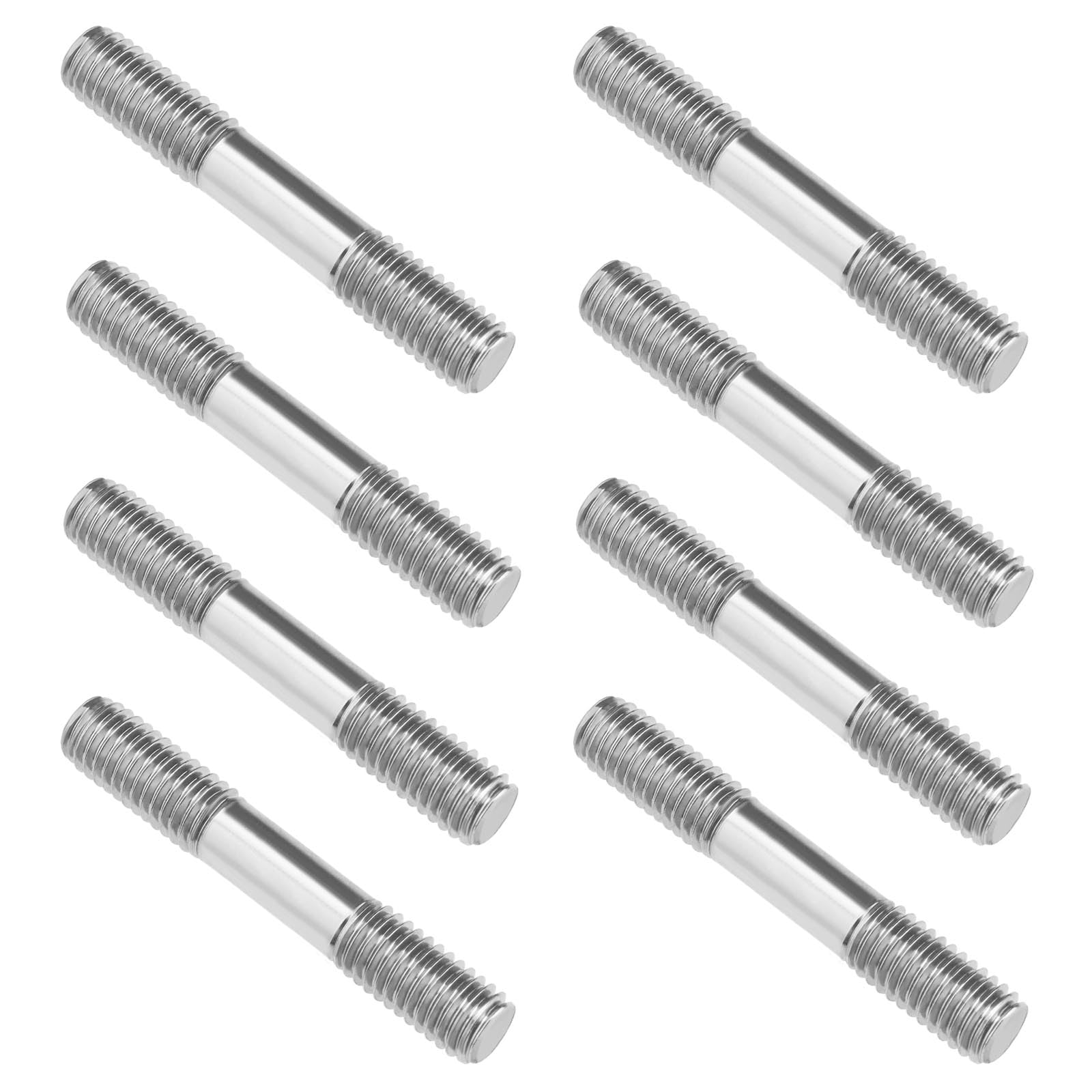 LT Easiyl 40 Pcs 304 Stainless Steel Double End Threaded Stud Screw Bolt for DIY RC Car Boat Car Airplane Helicopter Model DIY Material M6x40