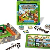 Ravensburger Minecraft Builders &amp; Biomes Junior &ndash; Cooperative Kids Game | Fun Farm-Building Adventure with Creepers &amp; Endermen | Develops Skills &amp; Promotes Teamwork | Ages 5+