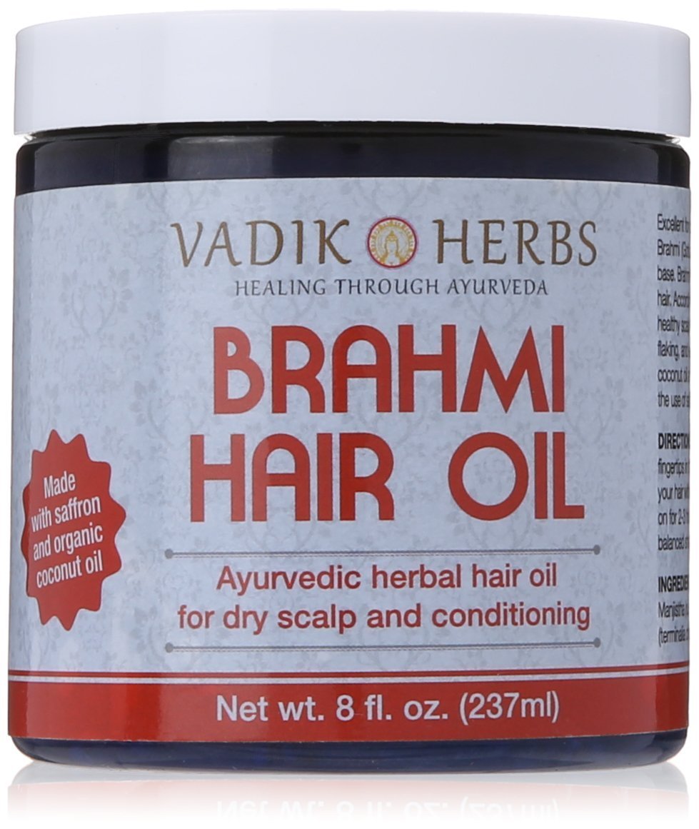 Brahmi Amla Hair Oil (8 oz) by Vadik Herbs Ayurvedic