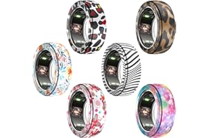 BOTOMALL 6 Pack Ring Protector Compatible with Oura Ring Gen3 Cover,Compatible with Samsung Galaxy Ring, Slim Thin Flexible Silicone Case Working Out Accessories for Men Women