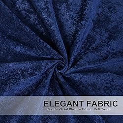 ELKCA Thick Chenille Window Curtains Valance for