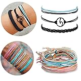 Long tiantian 2 Pcs Summer Surfer Wave Anklet