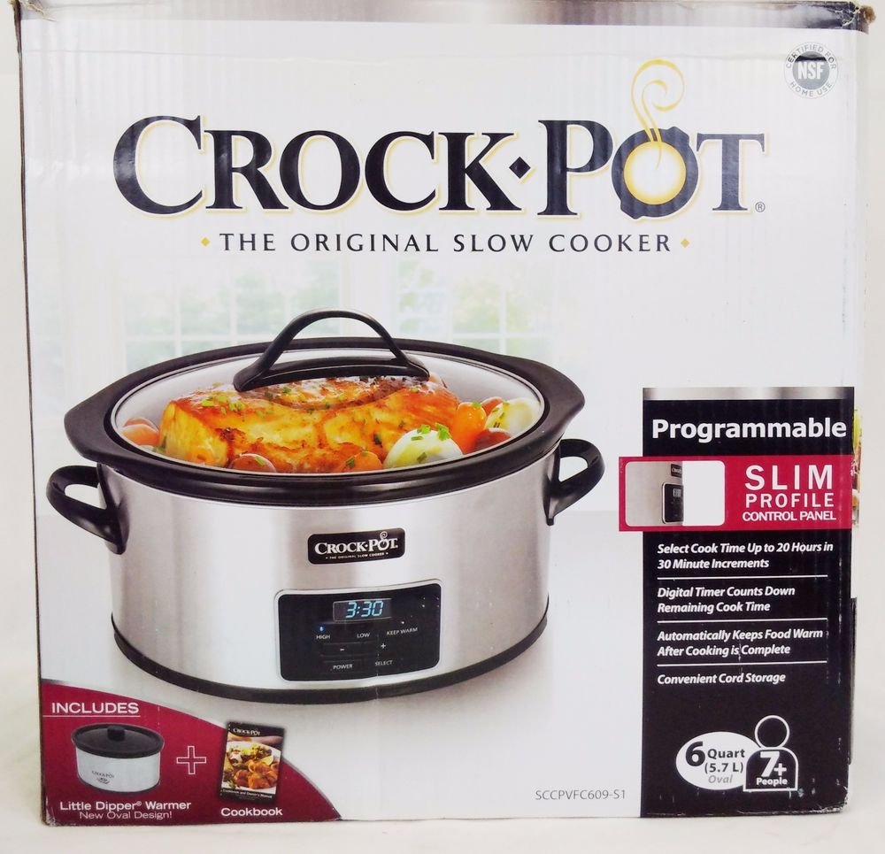 売れ筋 クックポット Crock Pot 6クォート カウントダウンデジタルスロークッカー リトルディッパー ワーマー付き B0787nqym9 最新人気 Firstcity Edu My