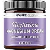 Magnesium Lotion – Nighttime Magnesium Cream – Apply to Legs, Arms or Chest - Topical Magnesium Chloride – USA Made and Safe 