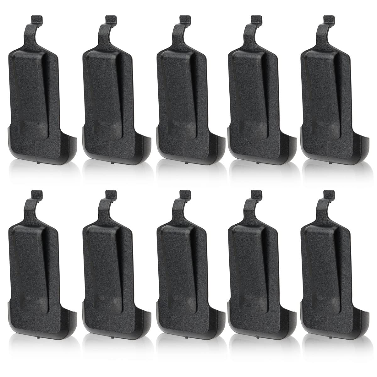 Photo 1 of 10 Pack Original Walkie Talkie Belt Clip Compatible with Two Way Radio WLN KD-C1 Retevis RT22 Zastone X6 LUITON LT-316 NKTECH NK-U1 Baofeng T20 Zeadio ZS-B1 TIDRADIO TD-M8 RADTEL RT-10 RADIODDITY R1
