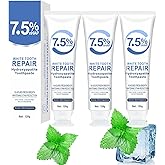 3 Pcs 7.5% Hydroxyapatite Toothpastes for Enamel Protection and Tooth Strengthening, Stain Removal, Whitening Tooth, Gentle Mint, Fresh Breath, Daily Use for Oral Health