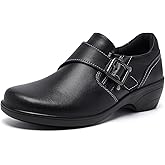Ysekloiy Women's Loafer Comfort Leather Slip On Loafers Business Office Casual Dressy Shoe