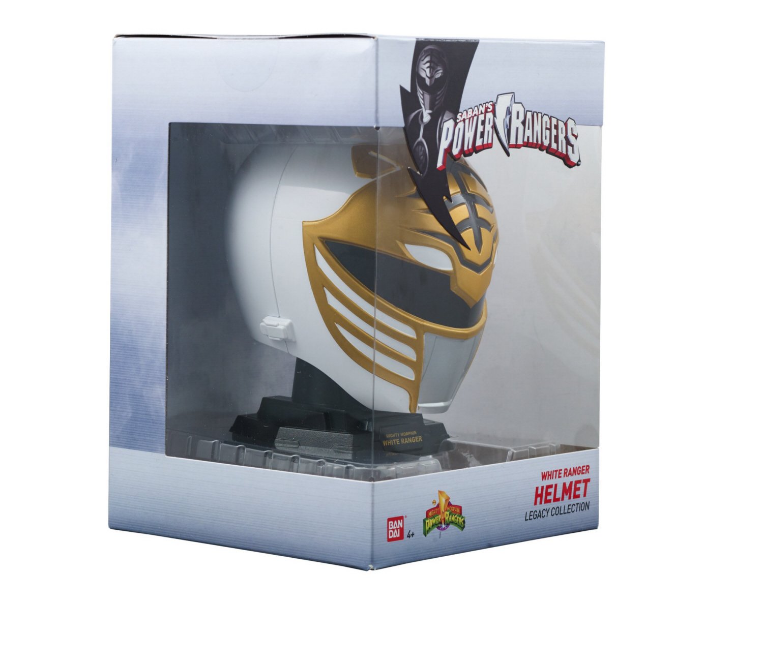 Power Rangers Legacy Mighty Morphin Helmet Display Set, White Ranger
