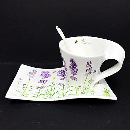 Amazon ラベンダーティーカップ ソーサー スプーンセット Hampstead カップ ソーサー 通販