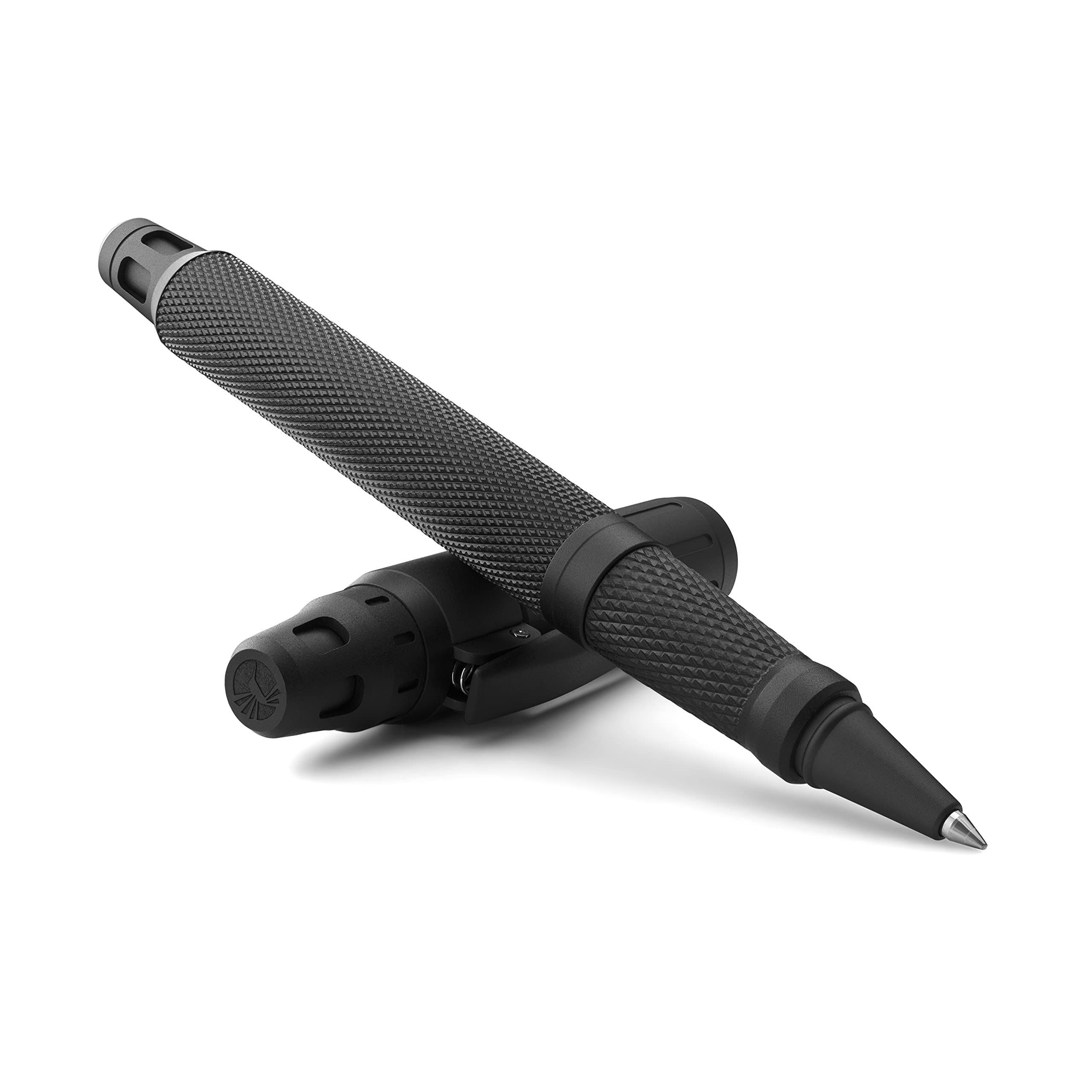Colibri Ascari Rollerball Pen-Matte Black with Pachmayr Texture Finish-Luxury Pen-Luxury Fine point Pen-Spring Clip-Comes In A Nice Gift Box-Gift For Men And Women
