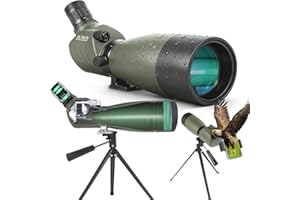 BOSTRON 25-75x70 HD Spotting Scope with BAK4 Prism FMC Lens,IPX7 Floating Fully Fogproof Waterproof Spotting Scopes for Target Shooting Birding Wildlife Viewing Hiking,Tripod Phone Adapter Carrying Bag(Green)