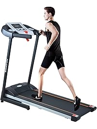 Folding Home Treadmill Electric Motorized Power Fitness Training Running Machine with Mobile Phone Holder (US Stock)