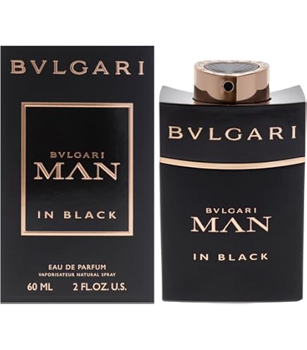 Amazon.com : BVLGARI 2 Piece Man In Black Eau De Perfume Set, 3.4