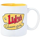 Silver Buffalo Gilmore Girls Luke's Diner Logo Wax Resist Ceramic Mug, 20 Ounces