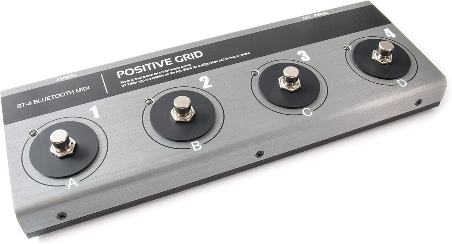 Amazon Com Positive Grid Bt4 Bluetooth Midi Footswitch Amazon Com Positive Grid Bt4 Bluetooth Midi Footswitch