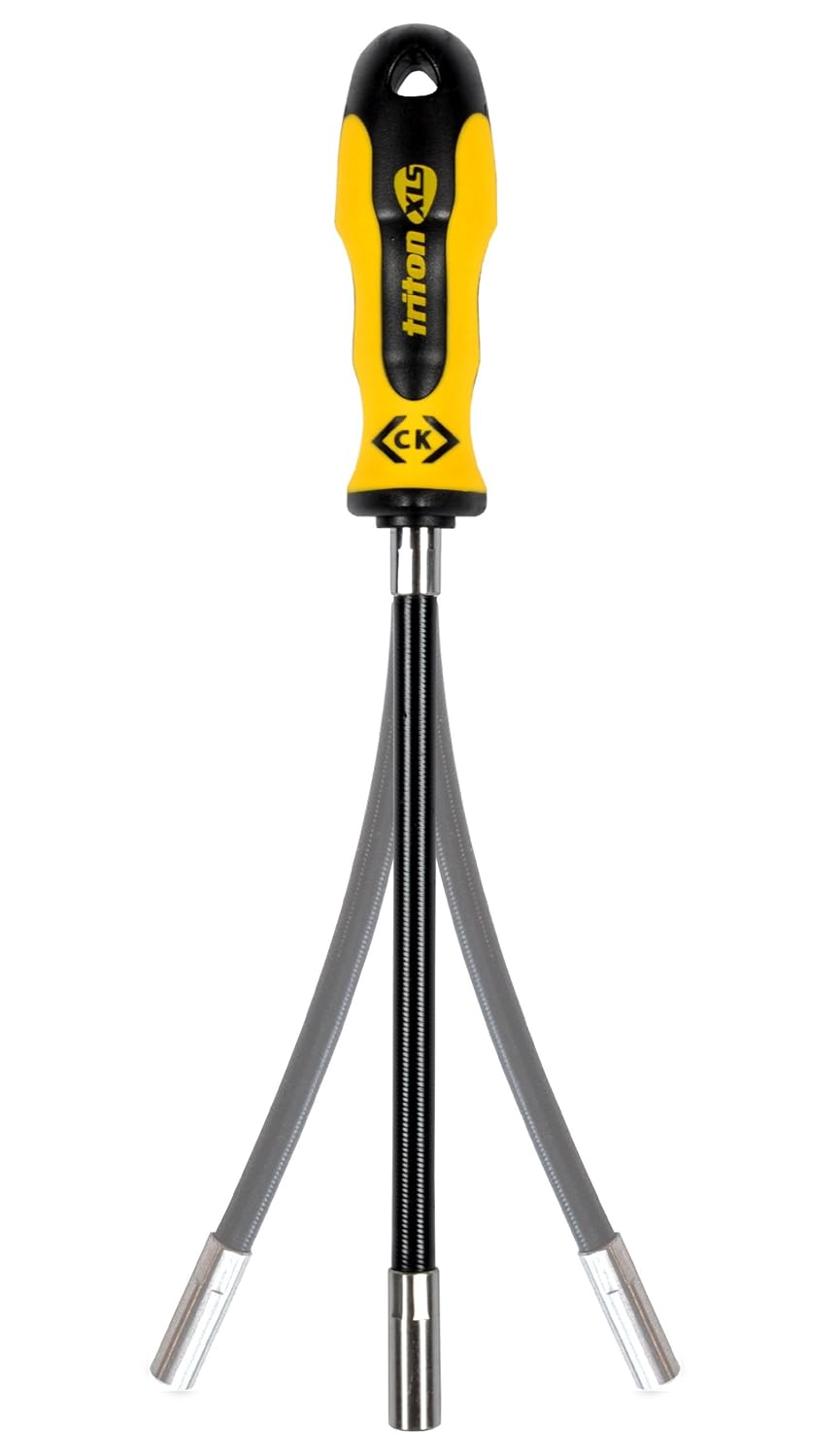 C.K T4760 Flexible Shafted Screwdriver,6 mm x 200 mm, Multi-coloured - Image 3