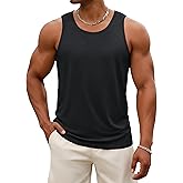 MAGNIVIT Mens Tank Top UPF50+ Summer Sleeveless Muscle Shirts Cotton Blend Casual Tee Cooling Gym Workout Shirts