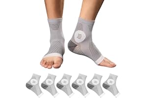 SAGRY 3Pairs Plantar Fasciitis Socks - Neuropathy Socks - Ankle Compression Sleeve - Toeless Compression Socks with Foot/Arch Support for Heel Spurs, Foot Swelling & Fatigue, Pain Relief (Gray, Large)