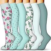 QUXIANG Compression Socks for Women & Men 15-20 mmHg, Best for Medical, Nursing, Running, Athletic, Varicose Veins, Travel