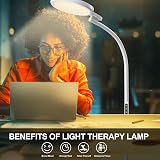 Trayvespace SAD Light Therapy Floor Lamp 10000 Lux UV-Free 5 Temp 18W view 4
