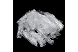 Lilaly 100 pcs Sporks Disposable Plastic Sporks Great for School Lunch, Picnics or Restaurant and Party Supply(Clear)
